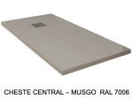 Bac de douche, extra plat, avec rainures pour un espace de séchage, L. 100 à 210 cm x l. 70 à 100 cm Résine anti glissant, finition misse, 10 couleurs, Livraison offerte